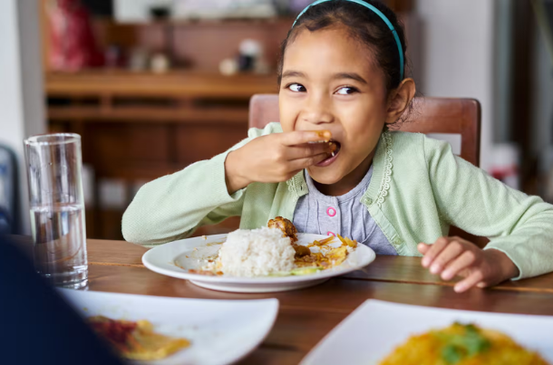 Child Swallows Food Without Chewing