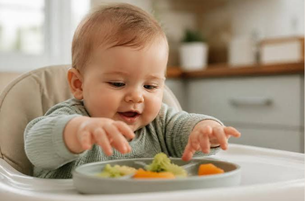 when do babies use a spoon