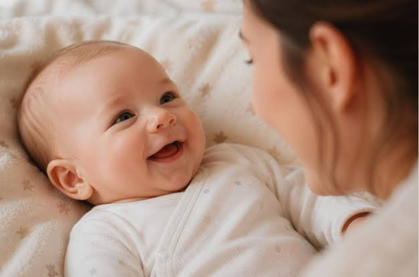 when do babies respond to smiles